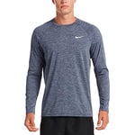 NIKE Long Sleeve Hydrogua Long Sleeve T-Shirt, Man, mens, Long-sleeved t-shirt, NESSA590, Midnight Navy Blue, 2XL