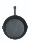 KitchenCraft Deluxe Cast Iron 24cm Round Plain Grill Pan