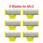 6 pièces pour MLG Lame De Rechange Lt-187 Pour Rasoir Électrique Mlg, Pièce De Rechange Pour Rasoir À Barbe