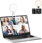 Lumiere Video Conference Lumiere Camera Led Lumiere Photo Portable Eclairage Video Lampe Video Avec Design À Clip Pour Live Stream/Photographie, Luminosité Dimmable Et Rechargeable[VID065020]