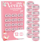 Venus - Gillette Venus ComfortGlide Spa Breeze Rakblad - Pink/White - 12 st