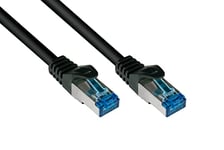 Good Connections® SmartFLEX Cat.6A Patch Cable - 25 cm / 0.3 m - Highly Flexible Short 10-GIGABIT Premium Ethernet Cable Copper Conductor/CU - Latch Protection - S/FTP PiMF - Halogen Free (LSZH) -