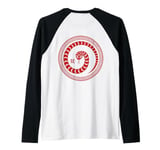 Zen Taiji Lucky Money Red Pocket Snake NYE Pj - ART ON BACK Raglan Baseball Tee