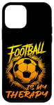 Coque pour iPhone 12 mini Football Is My Therapy - Fan de football américain