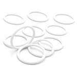 cyclingcolors 10x Anneau en Plastique pour Rideaux Rail Douche Fenetre Porte Store Blanc Maison Décoration, Ø30mm