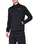 Nike Men Dri-Fit Training Jacket - Black/Metallic Hematite, Large