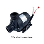 Pompe à eau submersible 12V,800L/H,5m DC24V,moteur sans balais,en surpoids,solaire,pour tourisme,aquarium - Type 12V wire connection