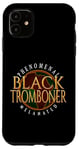 Coque pour iPhone 11 Tromboner noir phénoménal HBCU Marching