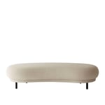 Massproductions - Dandy Ottoman, Natural Oak Legs, Fabric D, Elmo Leather Soft 1 33004 - Sittpuffar - Chris Martin - Brun - Läder/Trä