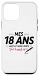 Coque pour iPhone 12 mini 18ème anniversaire garçon fille 18 ans 2007 drôle cadeau