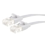 Maplin Ethernet Cable 30M White, Flat CAT6 Gigabit LAN UTP Network Cable RJ45 High-Speed 10Gbps Compatible with Laptop, PC, CCTV, PS4/5, Xbox, Switch, Modem, Router, Smart TV, Sky Box, WiFi Extender