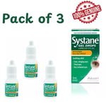 Pack of 3 Systane GEL DROPS For Overnight Dry Eye Relief 10ml