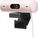 Logitech Brio 500 webbkamera, rosa