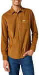 Wrangler Men's 1 x Corduroy Shirt, Monks Robe, S