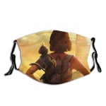 ewretery Dora And The Lost City Of Gold Adult Black Border Mask, Portable Face Protection,Bandana,Elastic Edge,Balaclava