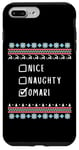 iPhone 7 Plus/8 Plus Nice, Naughty, Omari Christmas Ugly Sweater Style Case