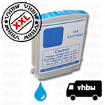 vhbw cartouche d'encre cyan compatible avec HP DesignJet 100, 100 Plus, 110, 110 Plus imprimante - cartouche d'imprimante 28ml