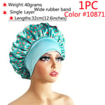 (-1kpl väri10871)Uudet tyylit Satiini Bonnet Silk Night Sleeping Cap Naisten Kiharat Hiukset Monityyli Painatus