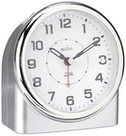 Acctim Bedside Alarm Clock, Silver, 12 x 11.3 x 7.5 cm