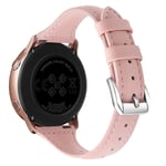 Samsung Galaxy Watch 6 Classic 43mm Smalt armband i äkta läder, rosa