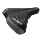 Selle Italia Walk - Selle de Vélo de Ville, Cadre en Alliage FeC, Inserts Hi-VIZ, Rembourrage Souple - Taille L1, Noir