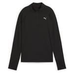 W Run Velocity Cloudspun 1/4 Zip PUMA Black, storlek X-Small