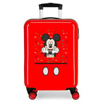 Disney It's a Mickey Thing Cabin Suitcase Red 38 x 55 x 20 cm Rigid ABS Side Combination Lock 34L 2 kg 4 Wheels Double Hand Luggage