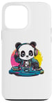 Coque pour iPhone 13 Pro Max Panda DJ mixant des mélodies colorées