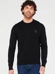 BOSS Kanovano Crew Neck Jumper - Black, Black, Size 3Xl, Men