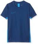 Nike B NK Dry ACDMY Top SS T-Shirt Garçon Coastal Blue/Lt Photo Blue/(Lt Photo Blue) FR : S (Taille Fabricant : S)