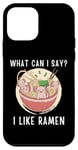 Coque pour iPhone 12 mini Mignon Kawaii Axolotl What Can I Say I Like Ramen Nouilles