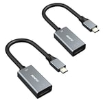 BENFEI Adaptateur USB C vers HDMI 4K@60Hz, Thunderbolt 3/4 vers HDMI Compatible pour iPhone 16/15 Plus Pro Max, MacBook Pro/Air, Samsung Galaxy S10/9, Surface Book 2, Dell XPS 13/15, Paquet de 5