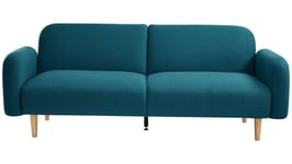 Banquette-lit convertible LOMOCO CAMBERRA coloris bleu canard