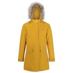 Regatta Serleena II Veste à capuche Femme Imperméable et isolante avec Coutures cousues-collées et poche de sécurité Jackets Waterproof Insulated Femme, Jaune, 36/S (Taille Fabricant: 10)