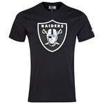 New Era Homme Team Logo Tee Oakland Raiders T shirt, Noir, S EU