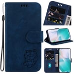 Yhteensopiva Oppo Reno 8 Pro 5g kohokuvioidun Cute Tiger Flip Folio -lompakkokotelon korttitaskupidikkeen kannen kanssa