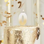 Ginger Ray Gold Ombre 0 Number Birthday Candle Mix it Up