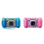 VTech - KidiZoom Fun Bleu, Appareil Photo Numérique Enfant 9 en 1, Photos et Vidéos & KidiZoom Fun Rose, Appareil Photo Numérique Enfant 9 en 1, Photos et Vidéos, Écran Couleur, Filtres