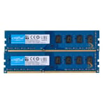 2pcs Crucial 4GB 2Rx8 PC3-12800U DDR3L 1600Mhz DIMM CL11 Desktop Memory RAM 8#65