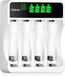 HiQuick LCD 4-slot Battery Charger for AA & AAA Ni-MH Ni-CD Rechargeable Type C