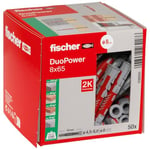 fischer - Cheville bi-matière et multi-matériaux DUOPOWER 8x65 / Boîte de 50
