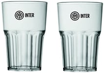 Inter Set de verres à cocktail unisexe, transparent, unique