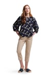 'Orla Kiely' Printed Balloon Sleeve Blouse