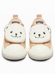 Converse Infant Cozy Essentials Chuck Taylor All Star One Strap Trainers, Beige, Size 10 Younger