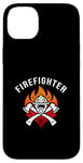 Coque pour iPhone 14 Plus Casque de pompier - Hache - Flamme - Appréciation Hero