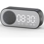 Digital väckarklocka radio, Bluetooth HiFi-högtalare FM-radio