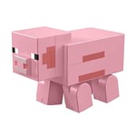 Minecraft Fusion figurine Cochon 20 cm à assembler, jouet d’action et d’aventure pour enfant inspiré par le jeu vidéo, pour enfant dès 6 ans, GVV18