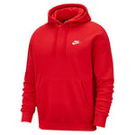 Nike M NSW Club Hoodie PO BB Sweat-Shirt Homme, University Red/University Red/(White), FR : 4XL (Taille Fabricant : 4XL-T)