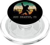 Rio Grande CO USA Sasquatch Peace Sign Bigfoot Design PopSockets PopGrip for MagSafe