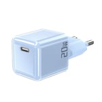 SiGN Fast Wall Charger PD USB-C 20W - Blå